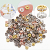 200Pcs 10 Colors Brass Rhinestone Spacer Beads RB-SP001-08A-6