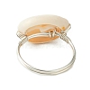 Natural Cowrie Shell Finger Rings RJEW-TA00171-5