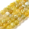 Dyed & Heated Natural Fire Crackle Agate Beads Strands G-P539-B01-18-1
