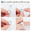 Tarnish Resistant Adjustable 304 Stainless Steel Finger Rings Components STAS-F149-21P-A-4