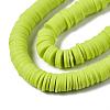 Flat Round Handmade Polymer Clay Beads CLAY-R067-10mm-10-4