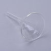 Transparent Glass Funnel Hopper AJEW-WH0104-45B-2