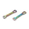Ion Plating(IP) 304 Stainless Steel Connector Charms STAS-Q323-02A-MC-2