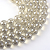 Electroplate Glass Beads Strands X-EGLA-Q062-8mm-A11-1