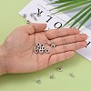 Rack Plating Brass Micro Pave Cubic Zirconia Tube Bails ZIRC-I012-05P-RS-5