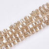 Electroplate Glass Beads Strands EGLA-S176-07A-2