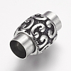 304 Stainless Steel Magnetic Clasps with Glue-in Ends X-STAS-F124-05AS-2