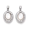 Natural White Shell Pendants KK-N287-23P-1