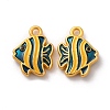 Alloy Enamel Pendants ENAM-B056-01G-01-2