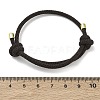 Adjustable Nylon Round Milan Cord Slider Bracelet Making FB-H001-01G-09-3