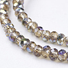 1 Strand Electroplate Glass Beads Strands X-EGLA-J025-H10-2
