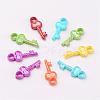 Opaque AB Color Acrylic Skeleton Key Pendants SACR-R697-M24-2