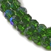 Electroplate Transparent Glass Beads Strands LS-EGLA-A035-T3mm-L10-3