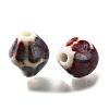 Vintage Style Glazed Ceramic Porcelain Beads PORC-H013-01-19-2