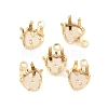 Heart Brass Sew on Prong Settings KK-C163-14B-G-1