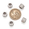 Brass Cubic Zirconia European Beads ZIRC-F001-124P-3