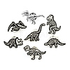 7Pcs 7 Style Spray Painted Alloy Brooches JEWB-LS0001-01-3
