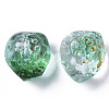 Transparent Spray Painted Glass Beads LS-GLAA-R215-01-B07-3