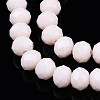Opaque Solid Color Glass Beads Strands EGLA-A034-P4mm-D33-4