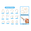 96Pcs 12 Style 304 Stainless Steel Earring Hooks STAS-PJ0001-45-18