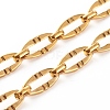 304 Stainless Steel Oval Link Chain Necklaces NJEW-JN03417-01-2