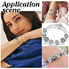 80Pcs 8 Styles Alloy European Beads KK-ME0001-51-5