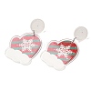 Christmas Acrylic Dangle Stud Earrings with 304 Stainless Steel Pin for Women LS-EJEW-D060-01F-2