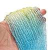Transparent Painted Glass Beads Strands X1-DGLA-A034-T3mm-A13-2