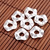 Twist Ring Imitation Pearl Acrylic Beads OACR-L004-5357-1