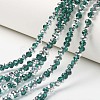 Electroplate Transparent Glass Beads Strands EGLA-A034-T2mm-M15-1