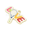Tennis Alloy Enamel Pendants AL-CBA292F-02H-G-2