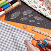 8Pcs 8 Sizes Transparent Acrylic Reusable Drawing Template for DIY Scrapbooking DIY-UN0006-32A-2