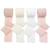 AHADERMAKER 4 Rolls 4 Colors 5M Nylon Chiffon Frayed Ribbon SRIB-GA0001-07-1