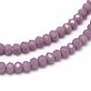 Faceted Rondelle Glass Beads Strands GLAA-M028-2mm-A02-2