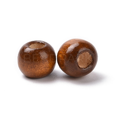 Natural Wood European Beads JX492A-1