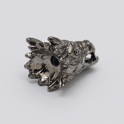 Dragon Head Alloy Beads X-PALLOY-O059-04-1