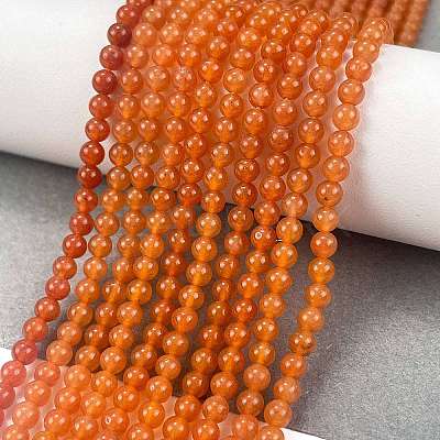 Natural Red Aventurine Beads Strands G-M438-A09-01-1