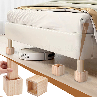 Square Wood Furniture Legs AJEW-WH0661-19A-1