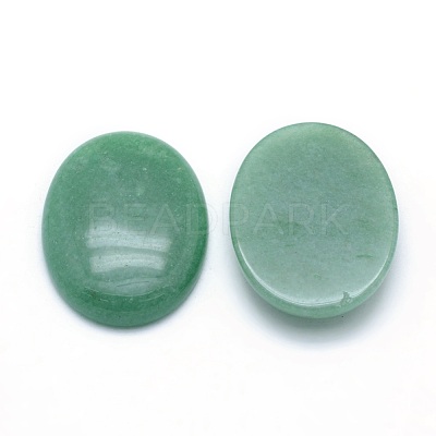 Natural Green Aventurine Cabochons G-P393-I06-1