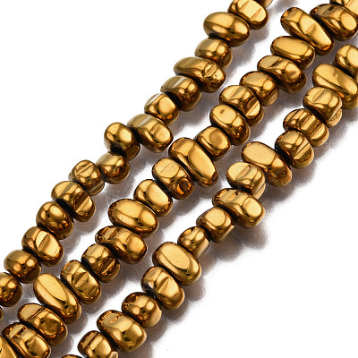Electroplate Non-magnetic Synthetic Hematite Beads Strands G-T061-102K-1