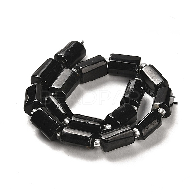 Natural Black Tourmaline Beads Strands G-N327-06-14B-1