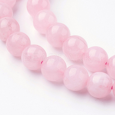 Natural Rose Quartz Bead Strands G-G735-59-8mm-1