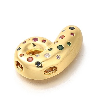 Brass Cubic Zirconia Pendants KK-M295-13G-P-1