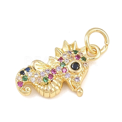 Brass Micro Pave Cubic Zirconia Pendants KK-H525-01D-G-1