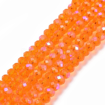 Electroplate Glass Beads Strands X1-EGLA-A034-T4mm-L07-1