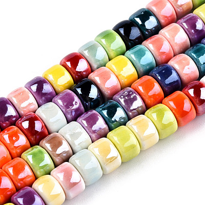 Handmade Porcelain Bead Strands PORC-N007-22-1