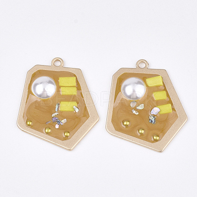 Epoxy Resin Pendants RESI-S365-74E-1
