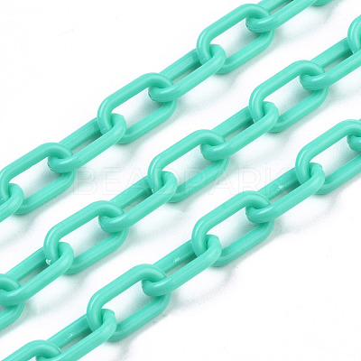 Handmade Opaque Acrylic Paperclip Chains KY-S166-002C-1