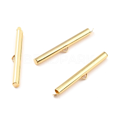 304 Stainless Steel Slide On End Clasp Tubes X-STAS-C044-08F-G-1