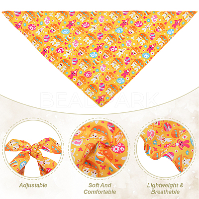 4Pcs 4 Styles Triangle Polyester Pet Handkerchi AJEW-CP0006-08A-03-1